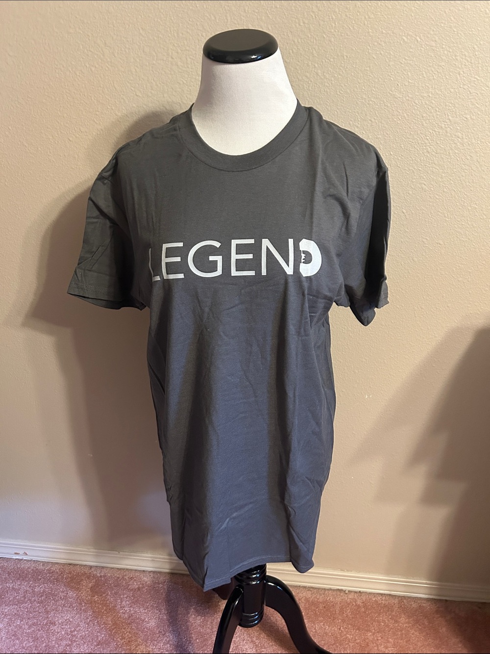 Hanes Gray 'LEGEND' Short Sleeve Tee